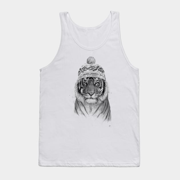 Siberian tiger (b&w) Tank Top by soltib